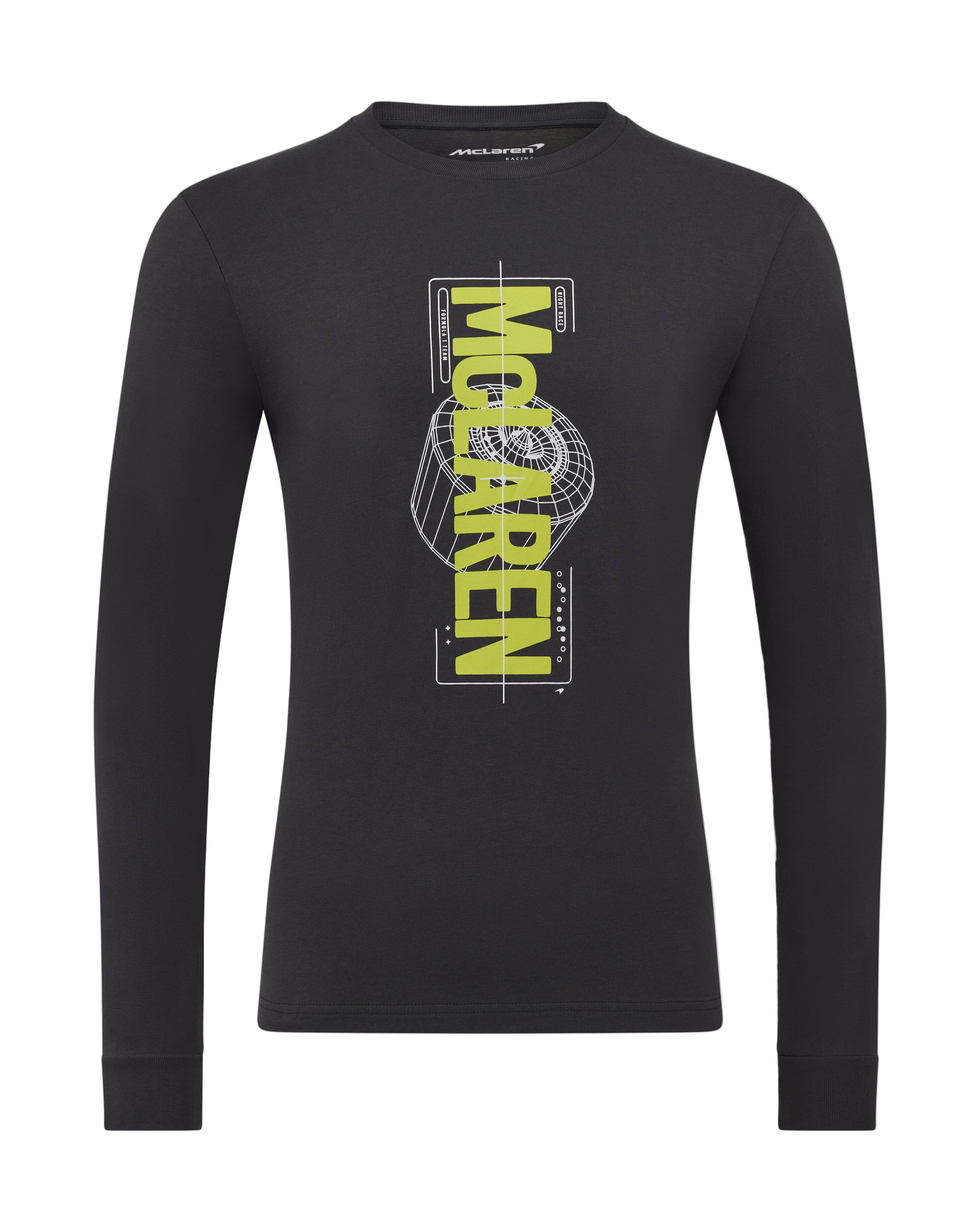 McLaren F1 Night Race Graphic Long Sleeve T-Shirt - Phantom T-shirts McLaren-Castore 
