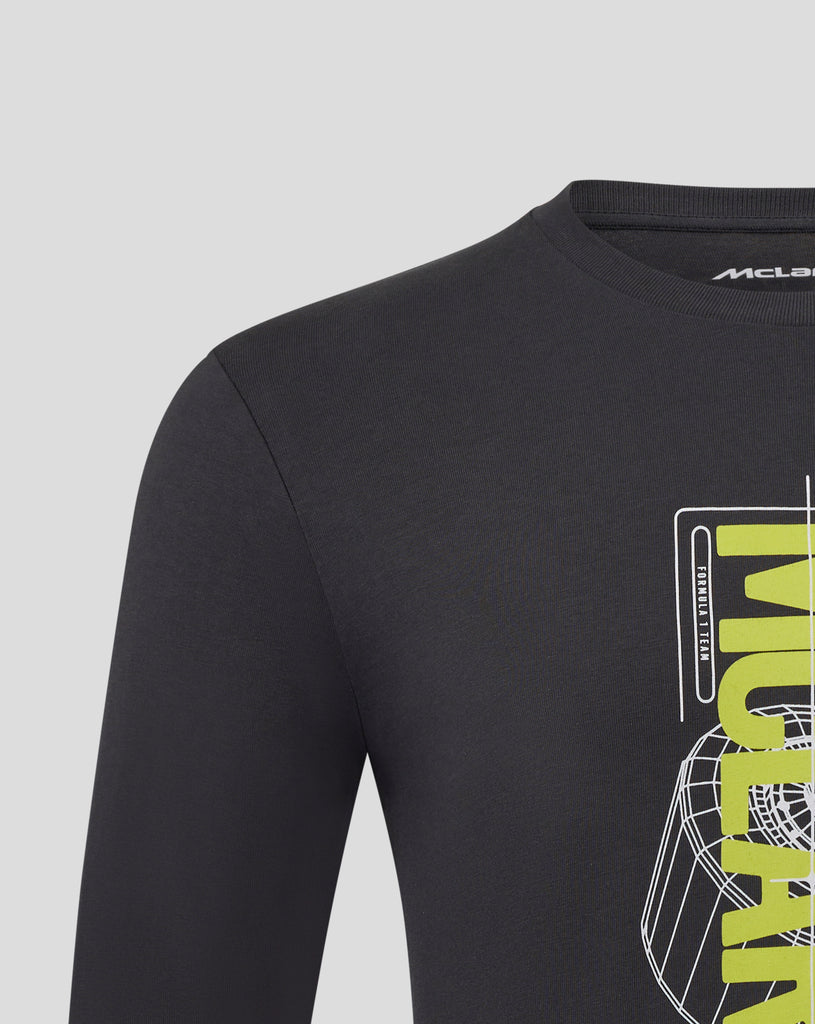 McLaren F1 Night Race Graphic Long Sleeve T-Shirt - Phantom T-shirts McLaren-Castore 