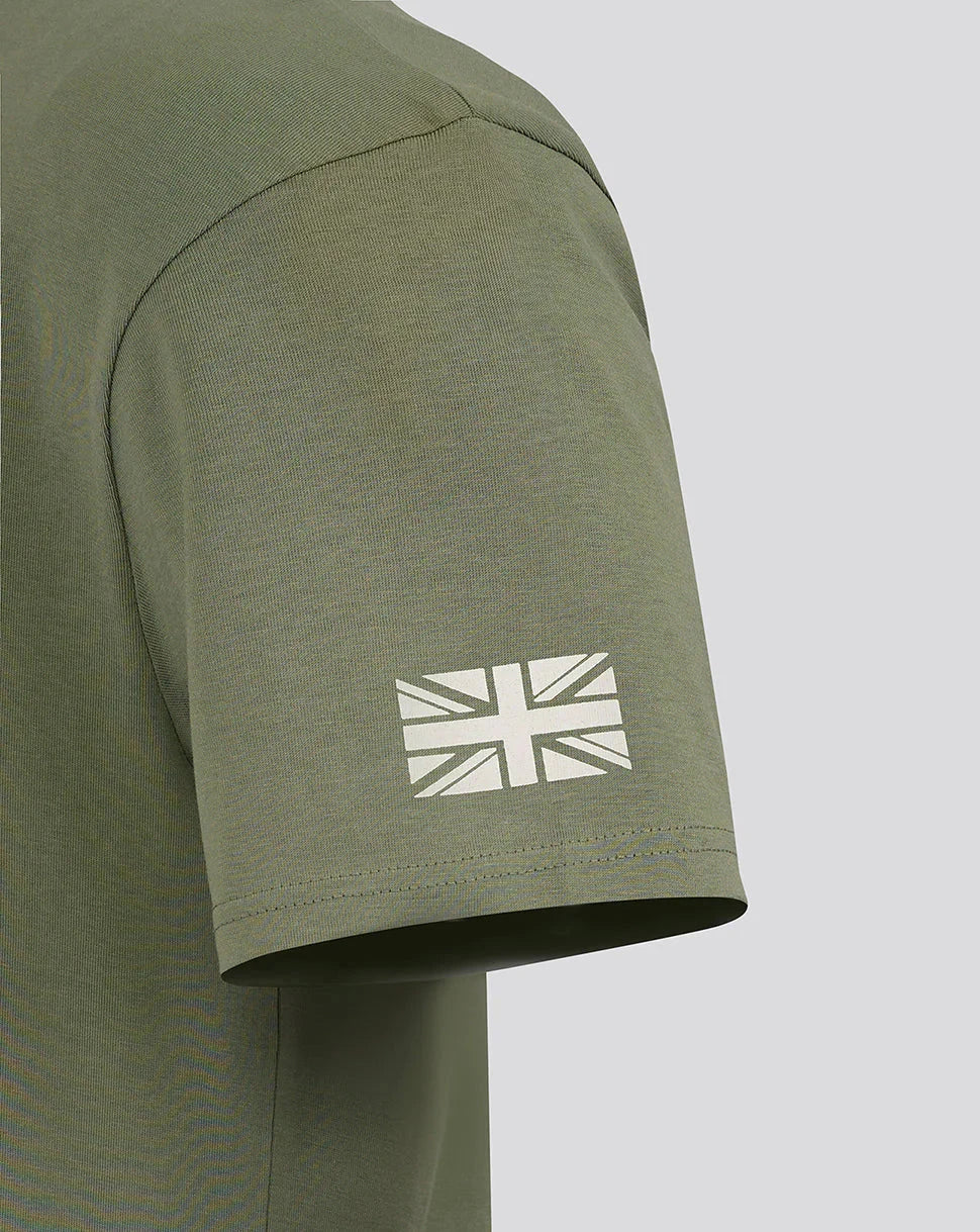 Alpine Racing F1 Silverstone Oversized T-Shirt - Egret/Deep Lichen Green T-shirts Alpine 