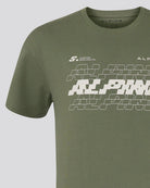 Alpine Racing F1 Silverstone Oversized T-Shirt - Egret/Deep Lichen Green T-shirts Alpine 