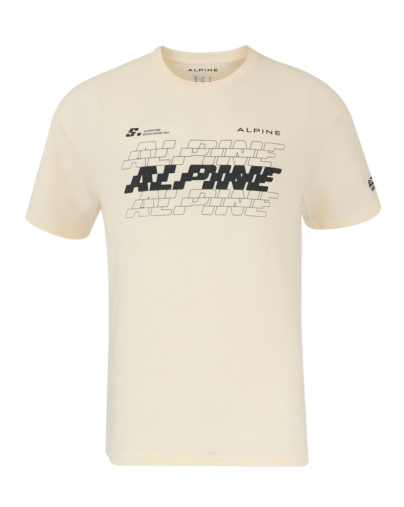 Alpine Racing F1 Silverstone Oversized T-Shirt - Egret T-shirts Alpine 