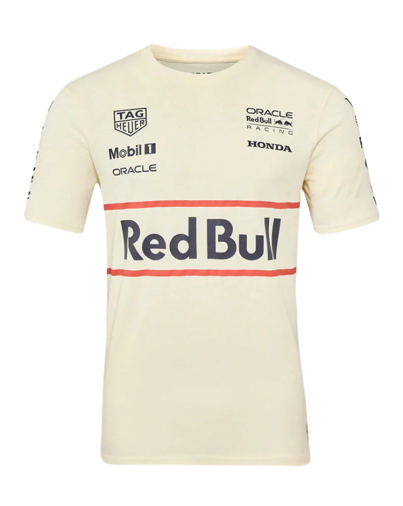 Red Bull Racing F1 Heritage Team T-Shirt - Egret T-shirts Red Bull Racing 