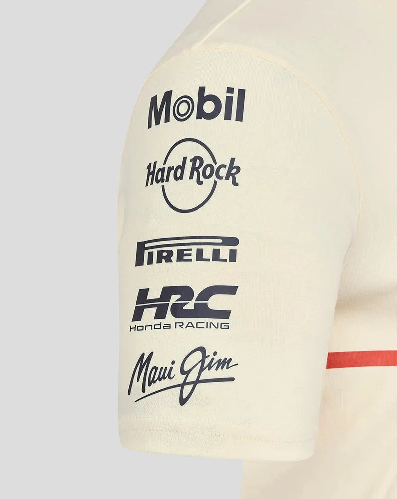 Red Bull Racing F1 Heritage Team T-Shirt - Egret T-shirts Red Bull Racing 