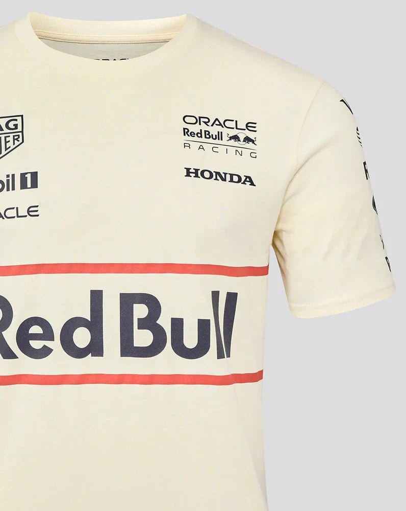 Red Bull Racing F1 Heritage Team T-Shirt - Egret T-shirts Red Bull Racing 