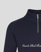 Red Bull Racing F1 Heritage Script 1/4 Zip Sweater - Navy Sweaters Red Bull Racing 