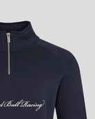 Red Bull Racing F1 Heritage Script 1/4 Zip Sweater - Navy Sweaters Red Bull Racing 