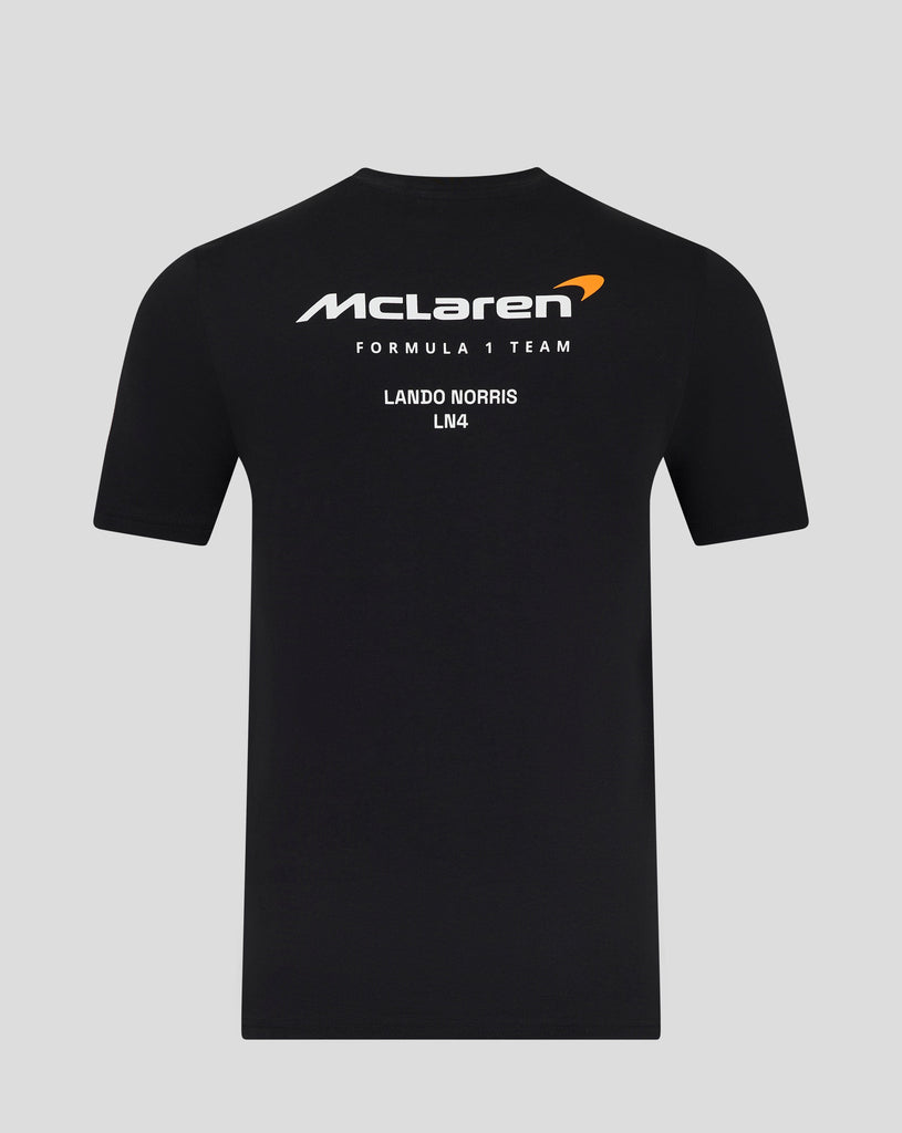 McLaren F1 Lando Norris Driver T-Shirt - Caviar Black/Egret T-shirts McLaren-Castore 