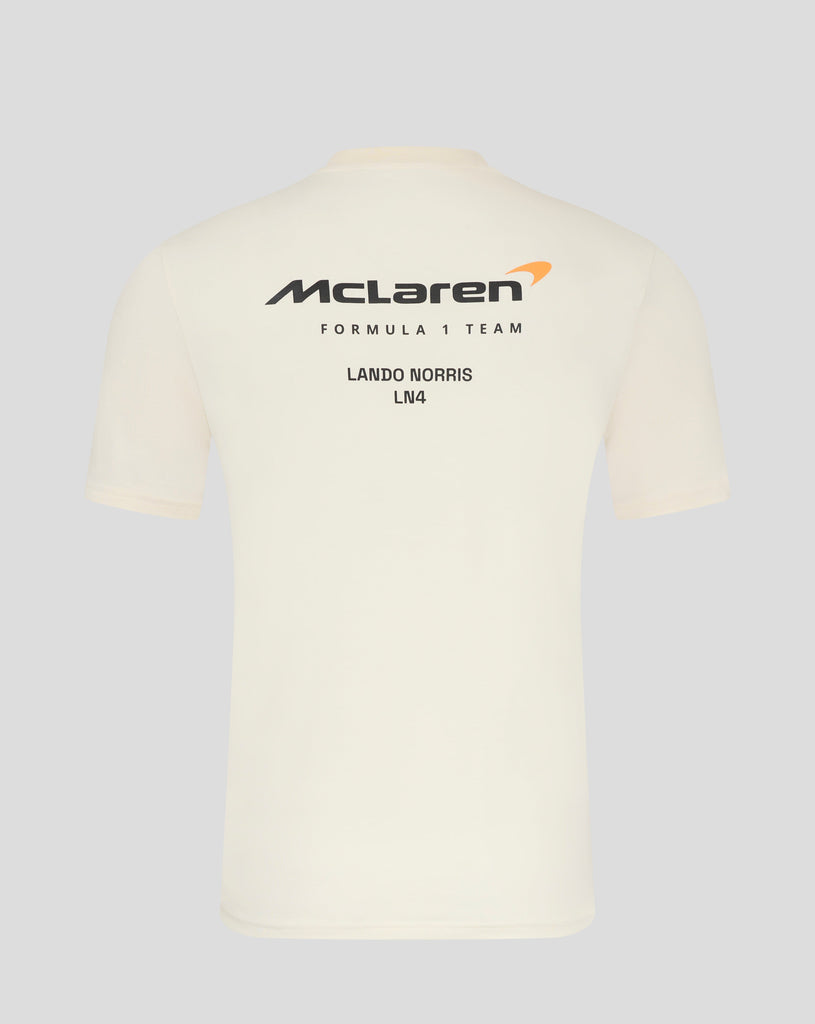 McLaren F1 Lando Norris Driver T-Shirt - Caviar Black/Egret T-shirts McLaren-Castore 