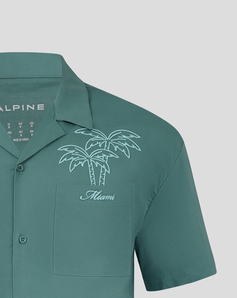 Alpine Racing F1 Special Edition Miami Oversized Button Down Shirt - North Atlantic Shirts Alpine 