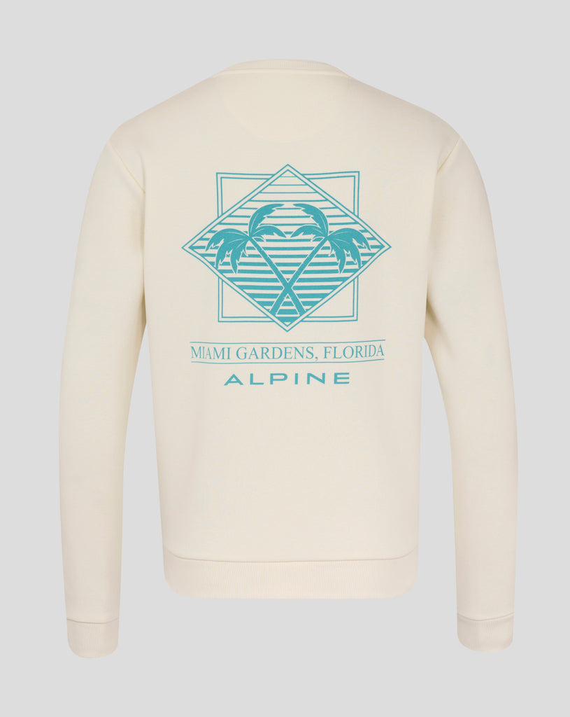 Alpine Racing F1 Special Edition Miami Oversized Sweater - Egret Sweatshirt Alpine 