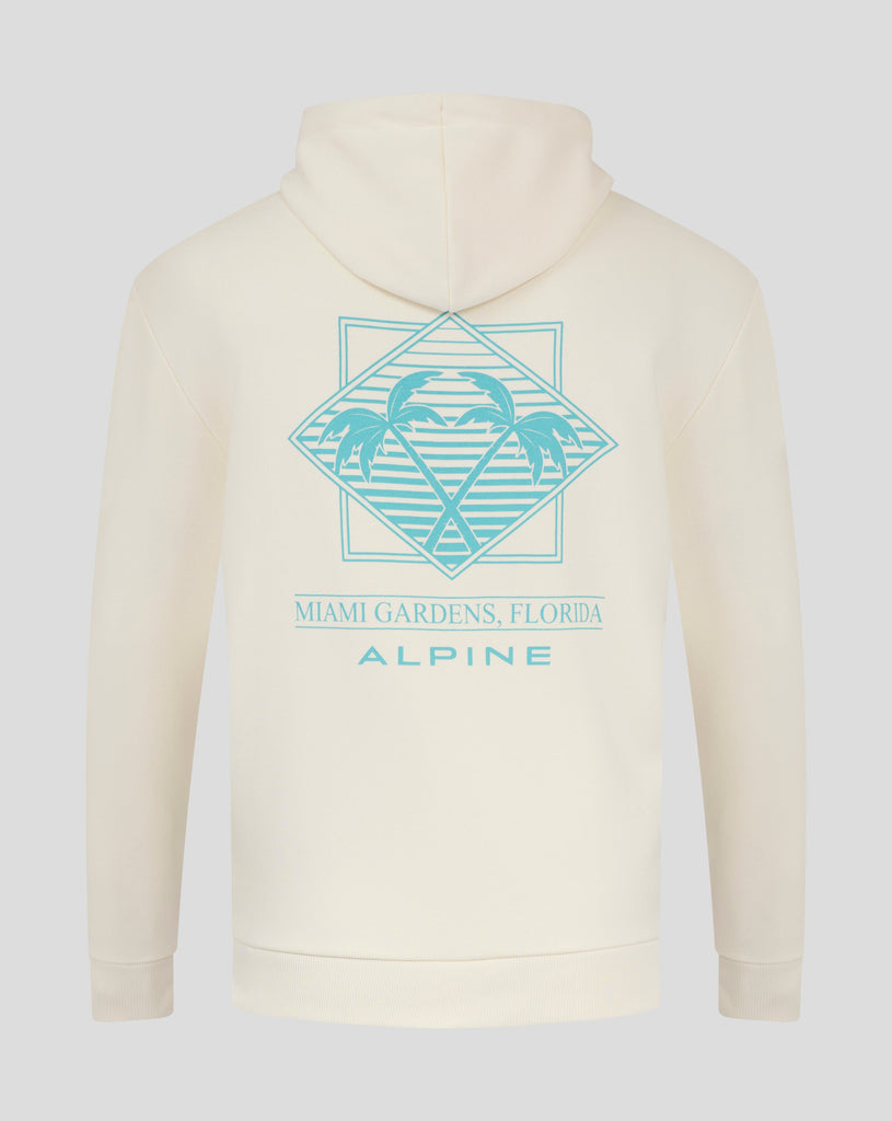 Alpine Racing F1 Special Edition Miami Oversized Hoodie - Egret Hoodies Alpine 