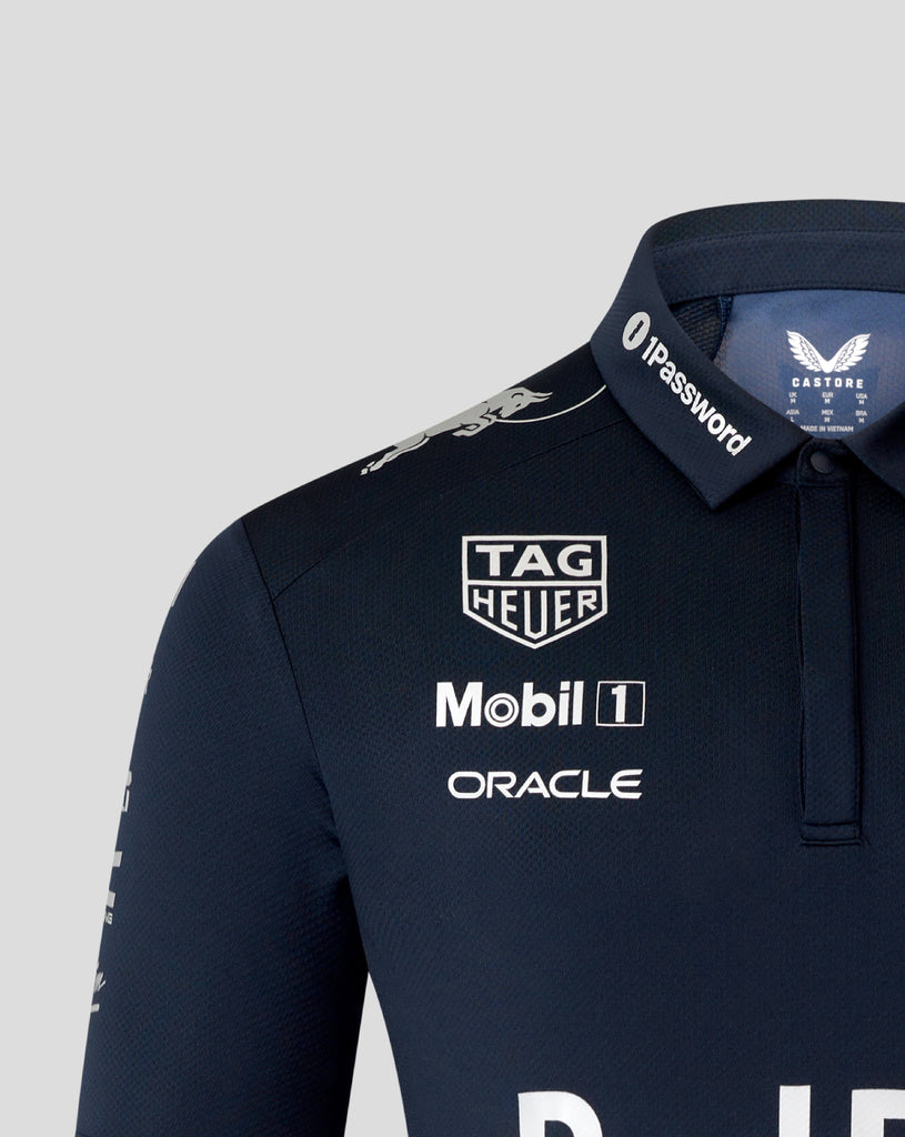 Red Bull Racing F1 x HypeBeast 2025 Special Edition Track Polo Shirt - Navy Polos Red Bull Racing 