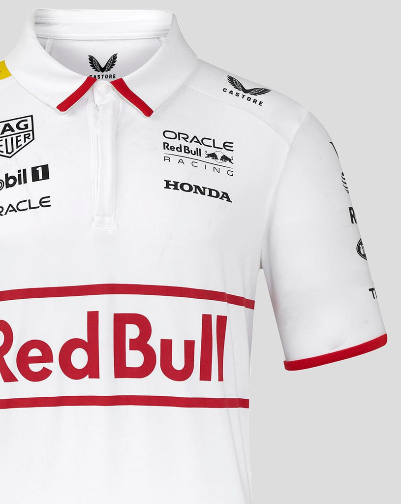 Red Bull Racing F1 2025 Special Edition Japan GP Polo Shirt - White Polos Red Bull Racing 