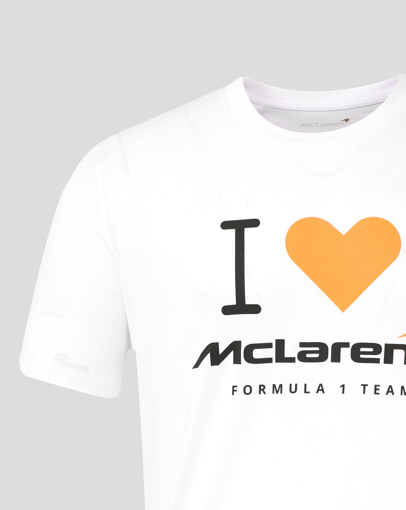 McLaren F1 "I Heart McLaren" Silverstone T-Shirt - White T-shirts McLaren-Castore 