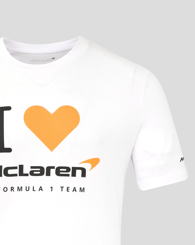 McLaren F1 "I Heart McLaren" Silverstone T-Shirt - White T-shirts McLaren-Castore 
