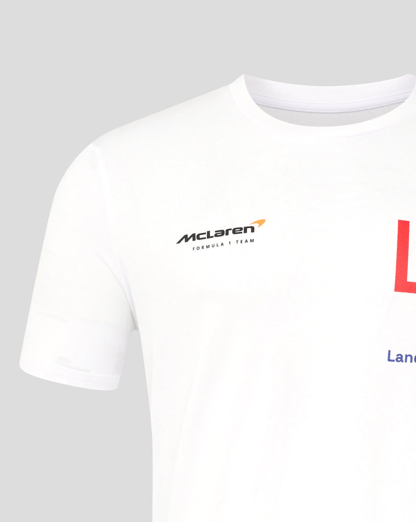 McLaren F1 Lando Norris Silverstone T-Shirt - White/Black T-shirts McLaren-Castore 