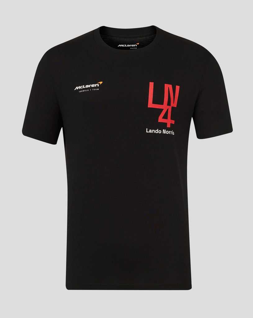 McLaren F1 Lando Norris Silverstone T-Shirt - White/Black T-shirts McLaren-Castore XS Black 