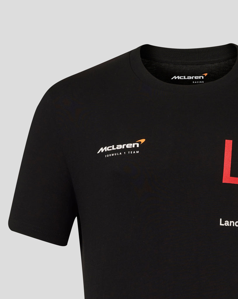 McLaren F1 Lando Norris Silverstone T-Shirt - White/Black T-shirts McLaren-Castore 