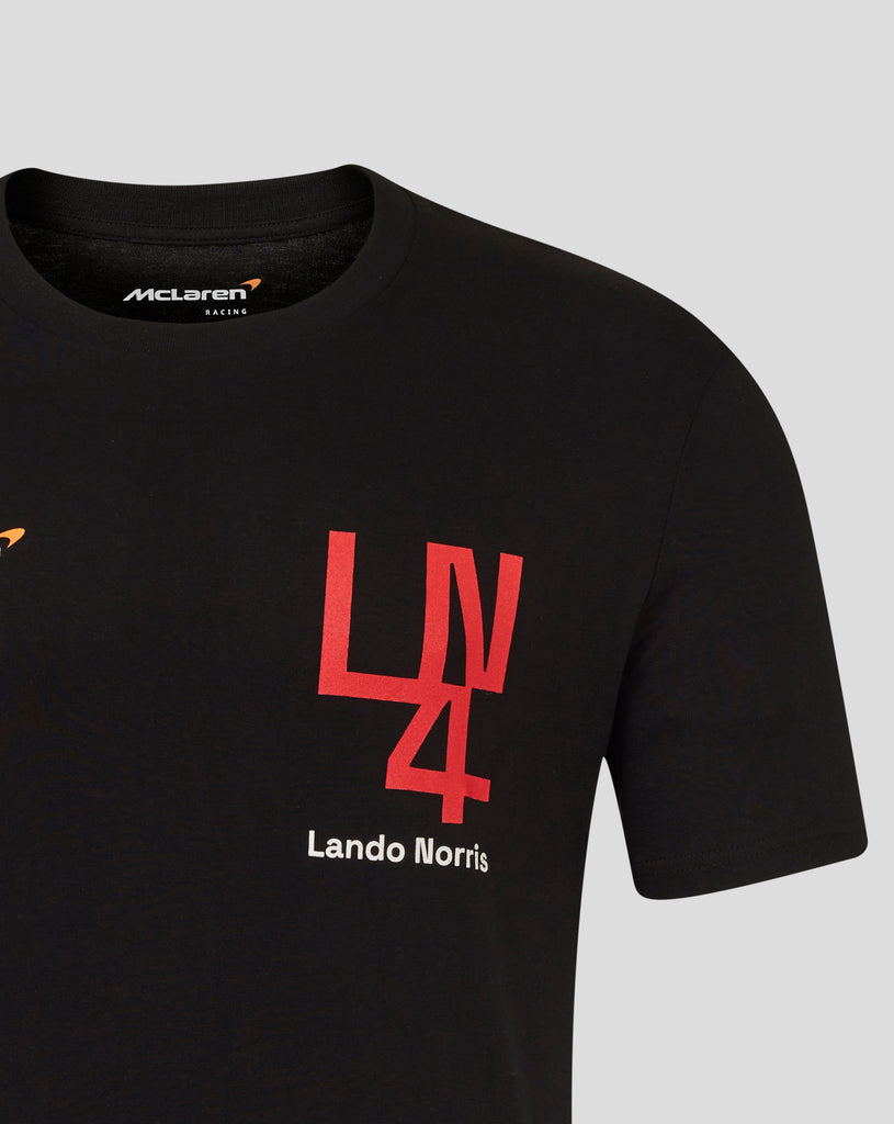 McLaren F1 Lando Norris Silverstone T-Shirt - White/Black T-shirts McLaren-Castore 
