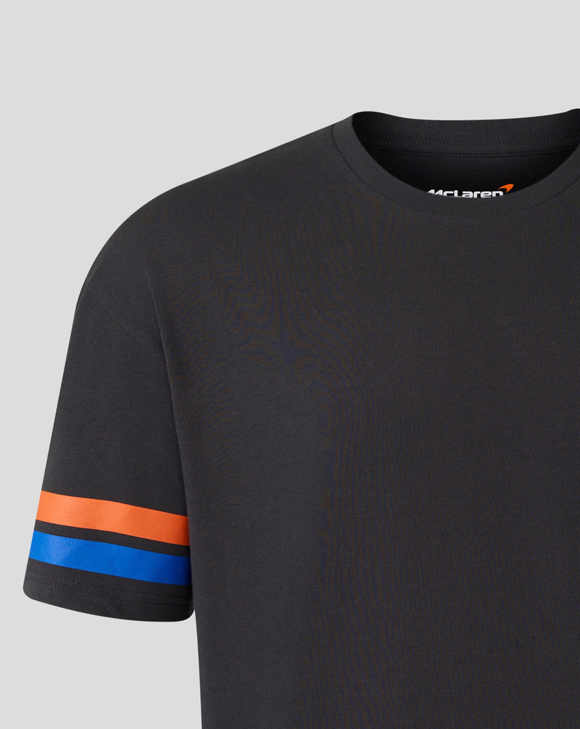 McLaren F1 USA Austin GP Stripe Sleeve T-Shirt - White/Phantom T-shirts McLaren-Castore 