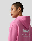 Alpine Racing F1 Relaxed Fit Pullover Hoodie - Pink