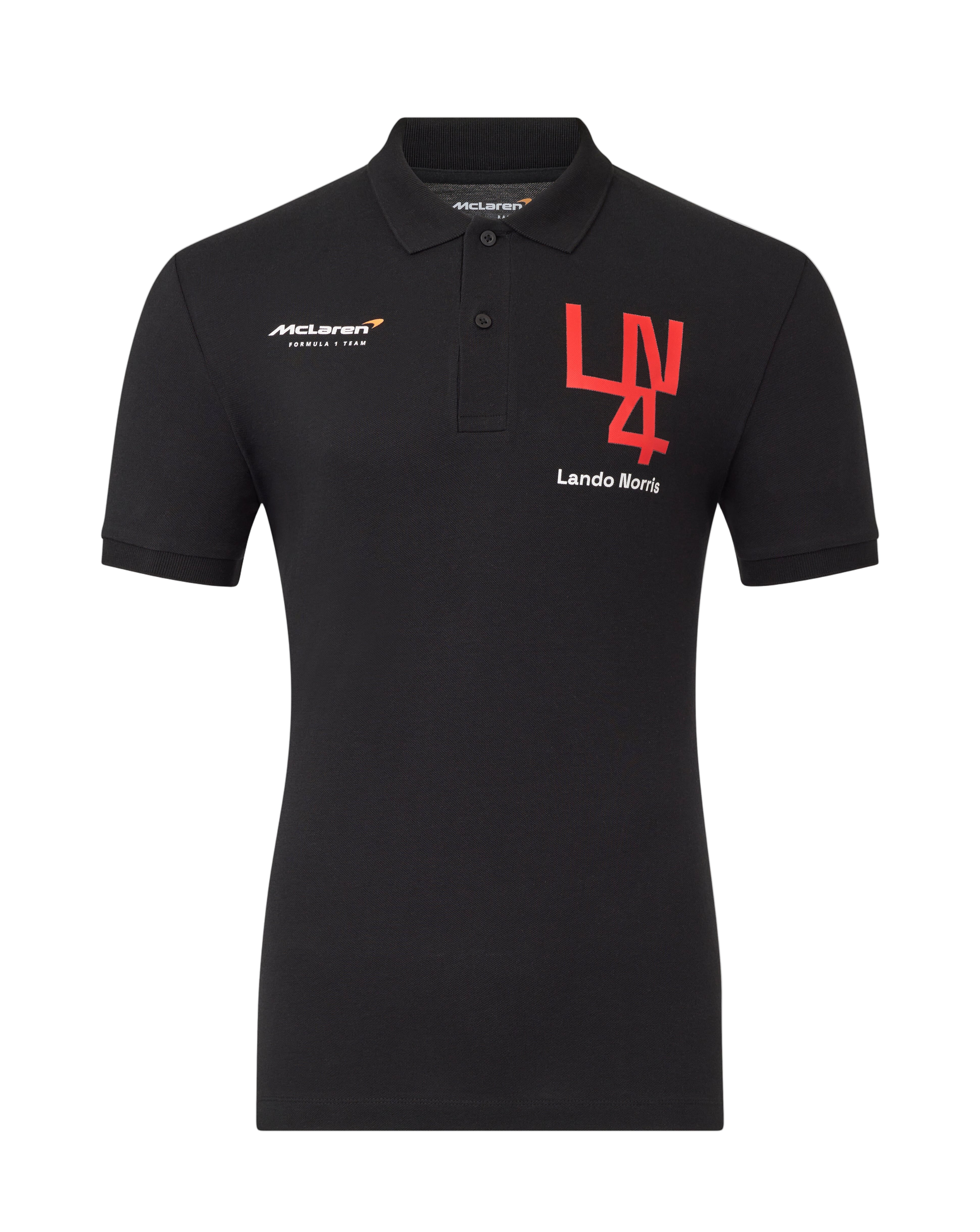 McLaren F1 Lando Norris Silverstone Drivers Polo - Black Polos McLaren-Castore 