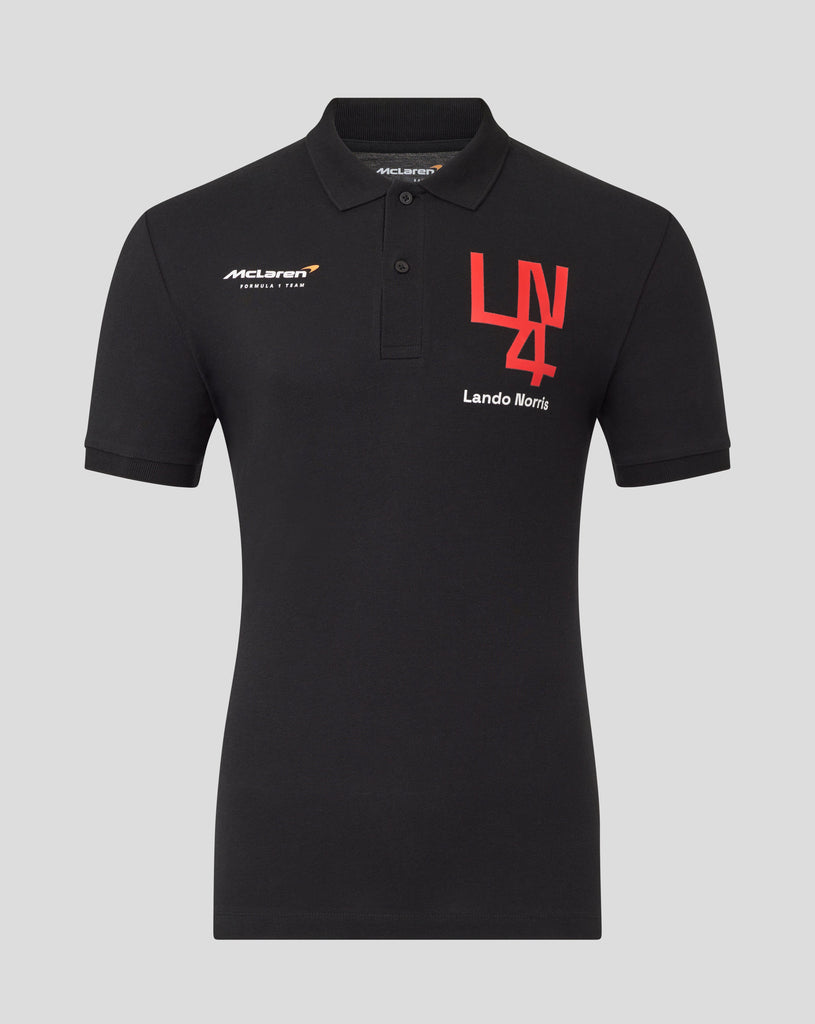 McLaren F1 Lando Norris Silverstone Drivers Polo - Black Polos McLaren-Castore 