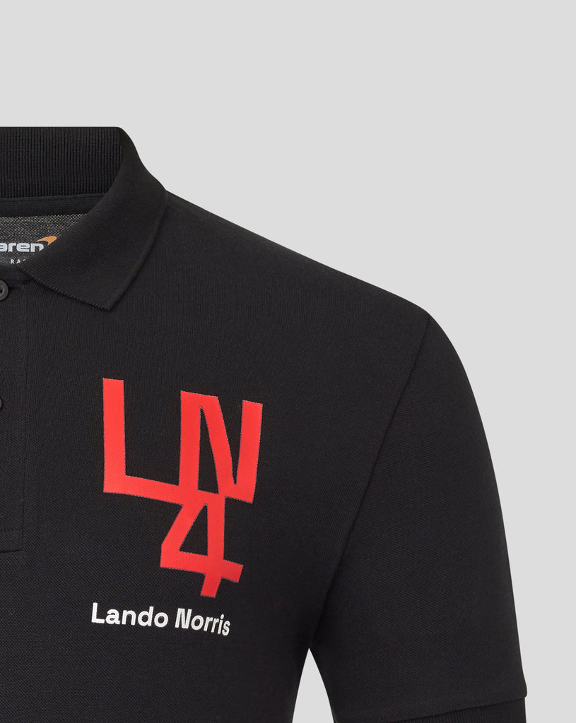 McLaren F1 Lando Norris Silverstone Drivers Polo - Black Polos McLaren-Castore 