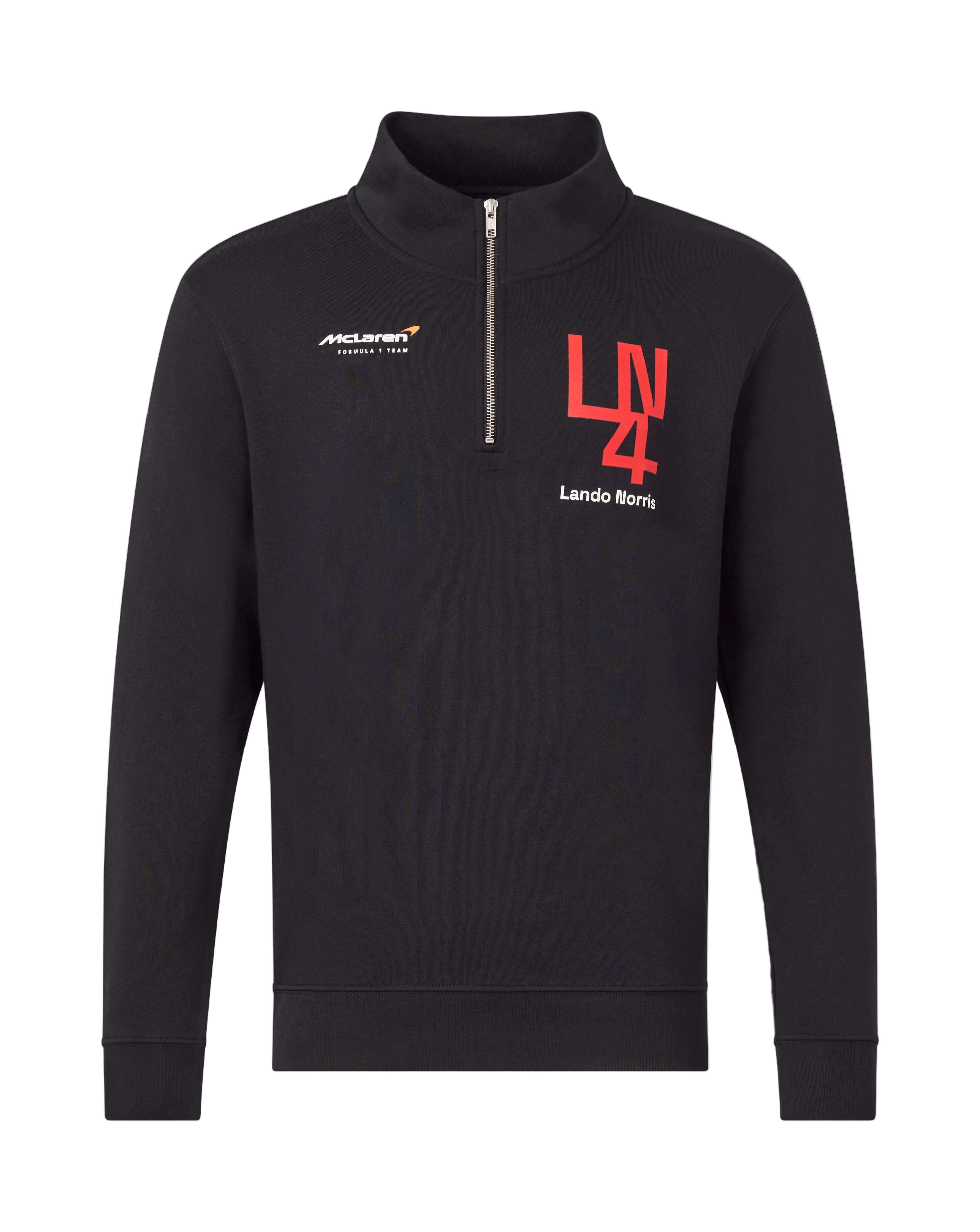McLaren F1 Lando Norris Silverstone 1/4 Zip Midlayer - Black Sweaters McLaren-Castore 