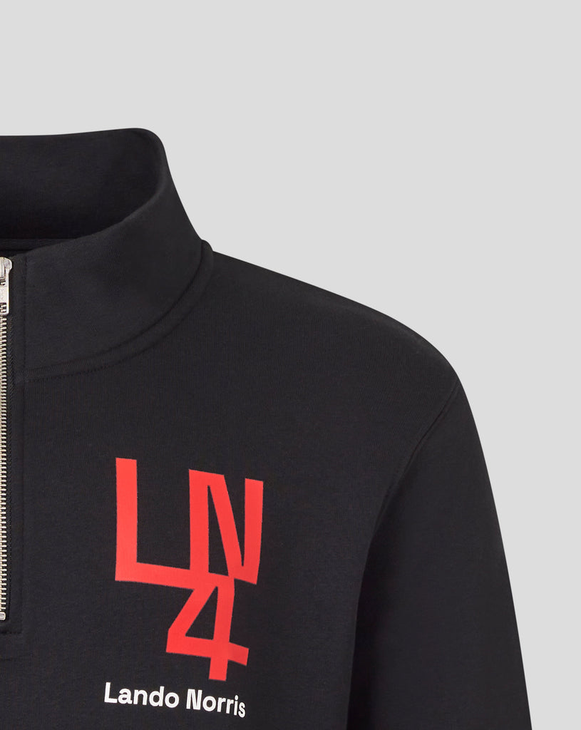 McLaren F1 Lando Norris Silverstone 1/4 Zip Midlayer - Black Sweaters McLaren-Castore 