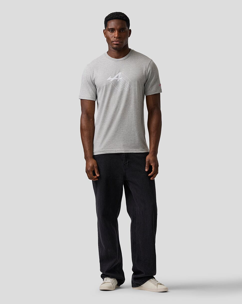 Alpine Racing F1 'A' Graphic T-Shirt - Grey