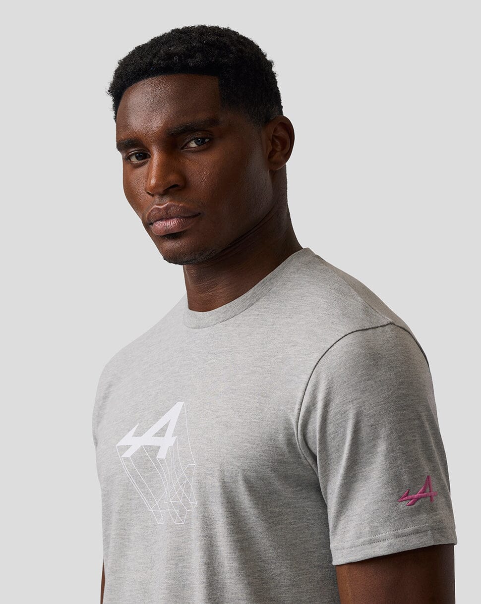 Alpine Racing F1 'A' Graphic T-Shirt - Grey