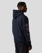 Alpine Racing F1 Sleeve Graphic Relaxed Fit Pullover Hoodie - Navy