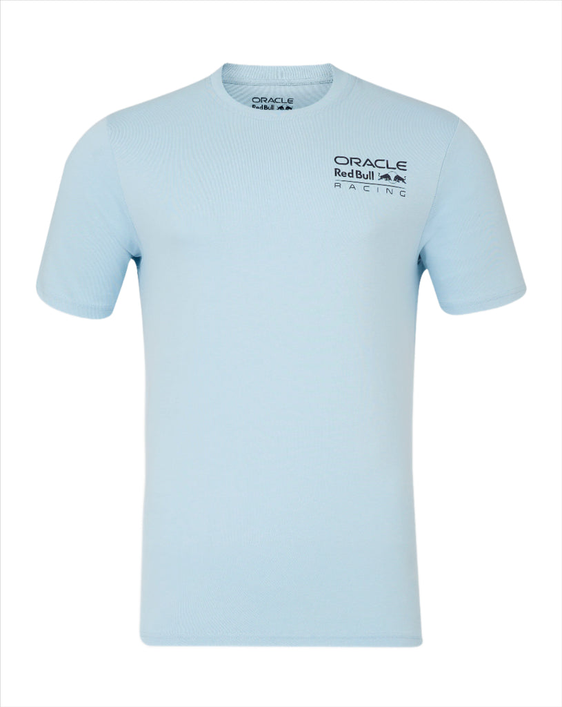 Red Bull Racing F1 Core Color Logo T-shirt - Night Sky/White/Dream Blue T-shirts Red Bull Racing XS Light Blue 