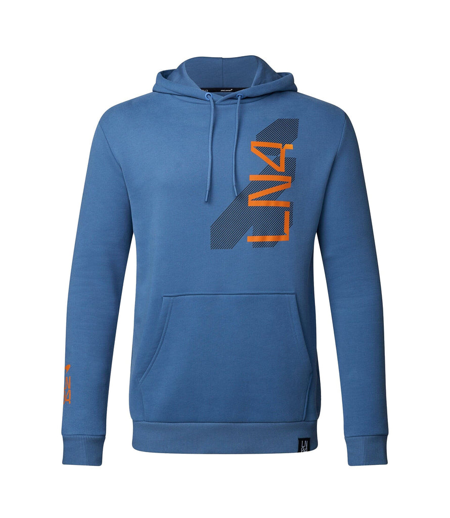 McLaren F1 Lando Norris Men's Core Essential Hoodie- Anthracite/Blue Hoodies McLaren-Castore 