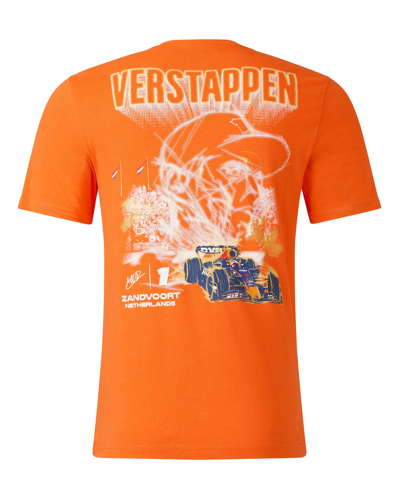 Red Bull Racing F1 Max Verstappen Special Edition Zandvoort Netherlands T-Shirt- Orange T-shirts Red Bull Racing 