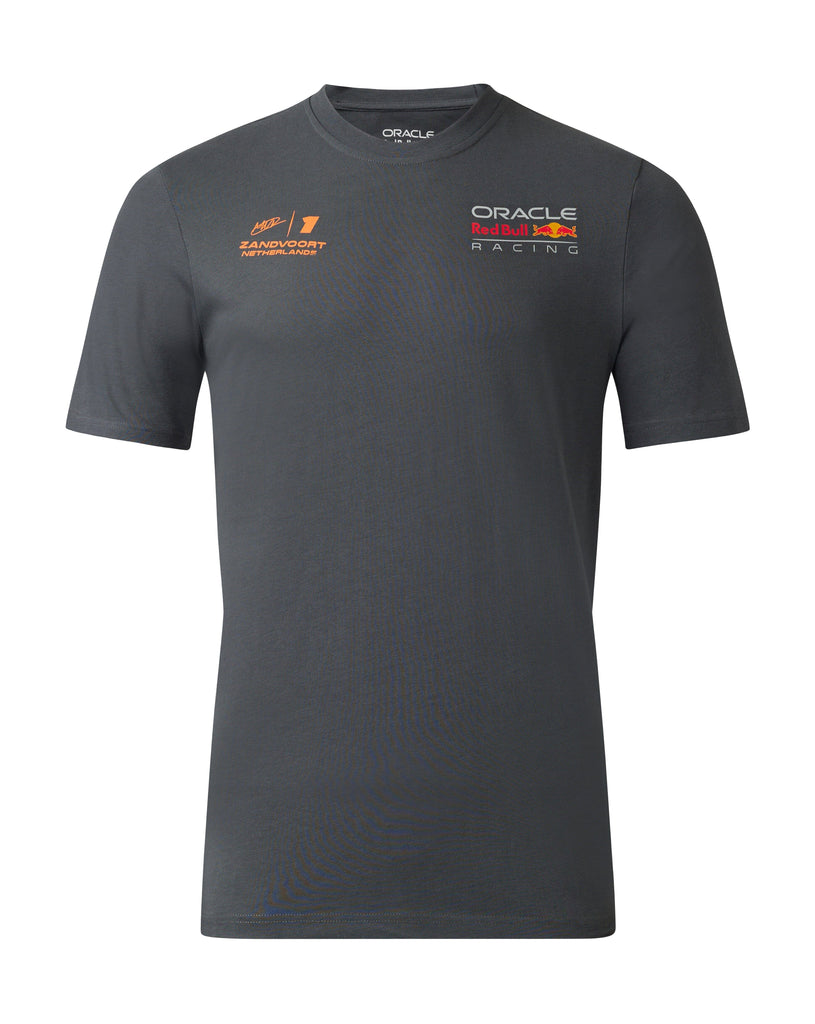 Red Bull Racing F1 Max Verstappen Special Edition Zandvoort Netherlands T-Shirt- Dark Gray T-shirts Red Bull Racing 
