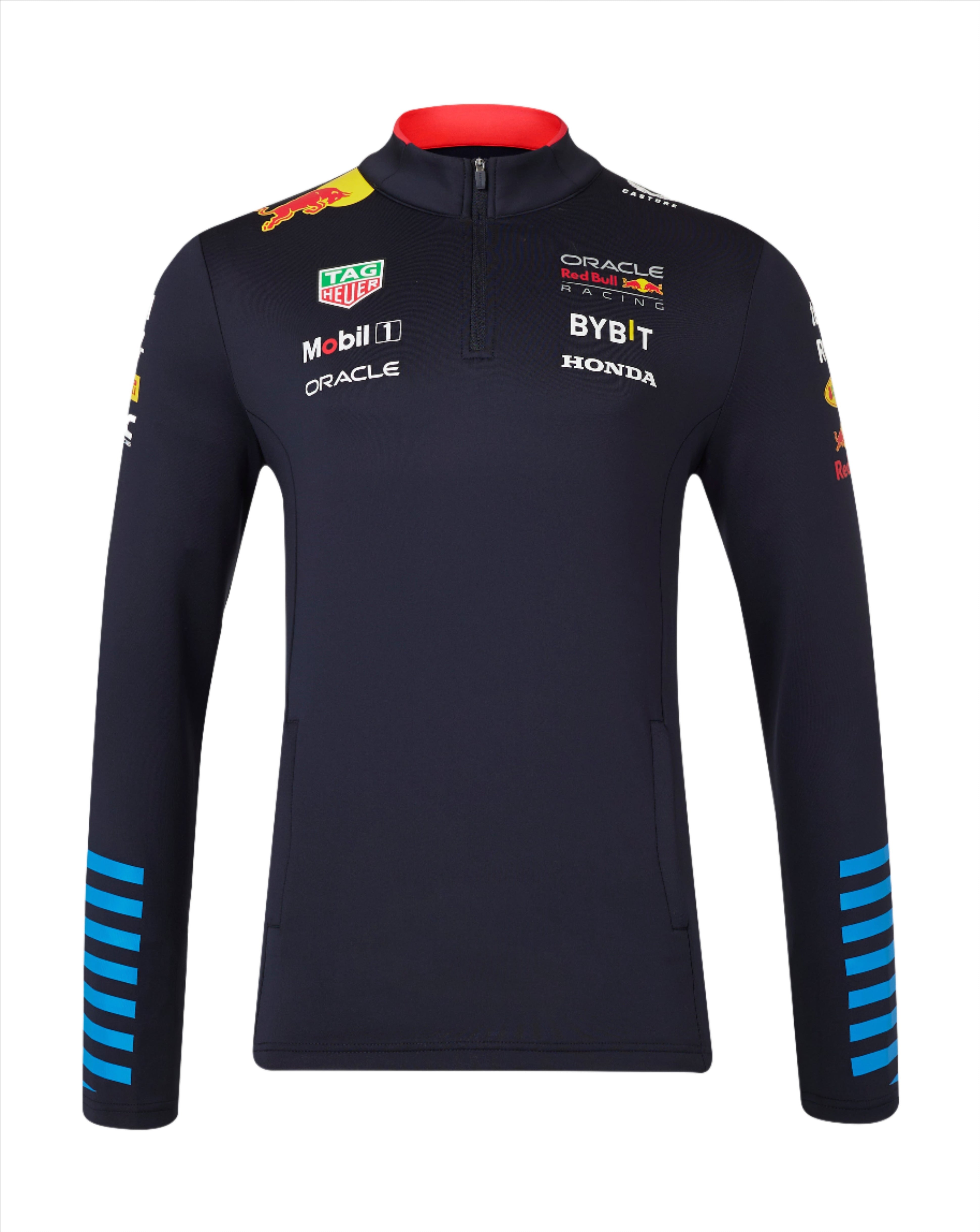Red Bull Racing F1 2024 Team 1/4 Zip Mid Layer - Navy Jackets Red Bull Racing 