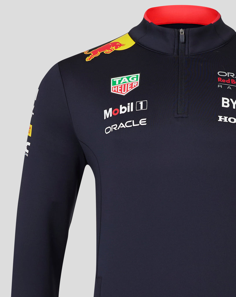 Red Bull Racing F1 2024 Team 1/4 Zip Mid Layer - Navy Jackets Red Bull Racing 