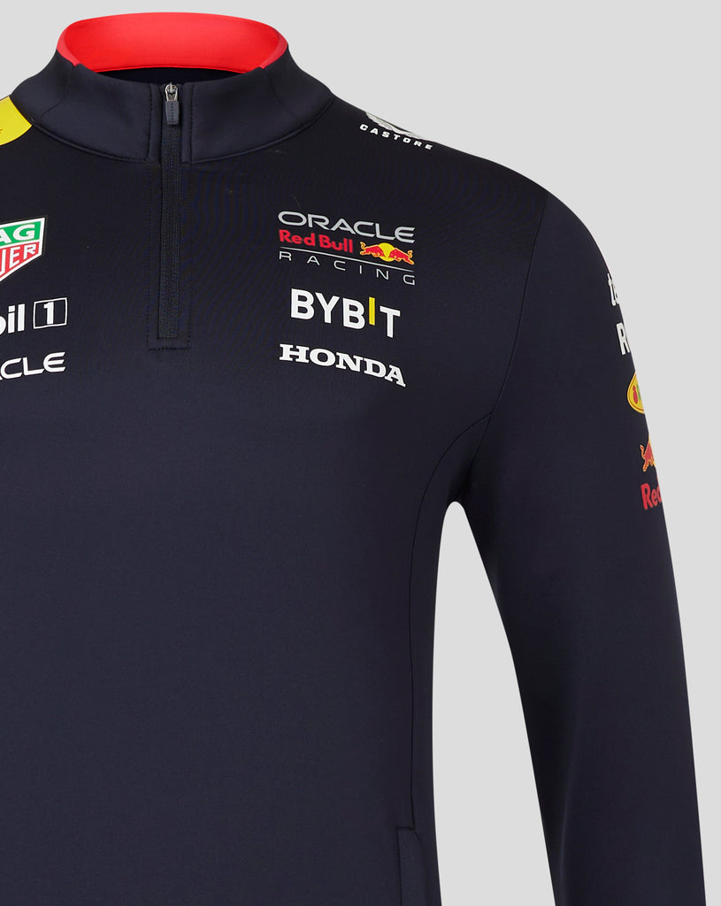 Red Bull Racing F1 2024 Team 1/4 Zip Mid Layer - Navy Jackets Red Bull Racing 