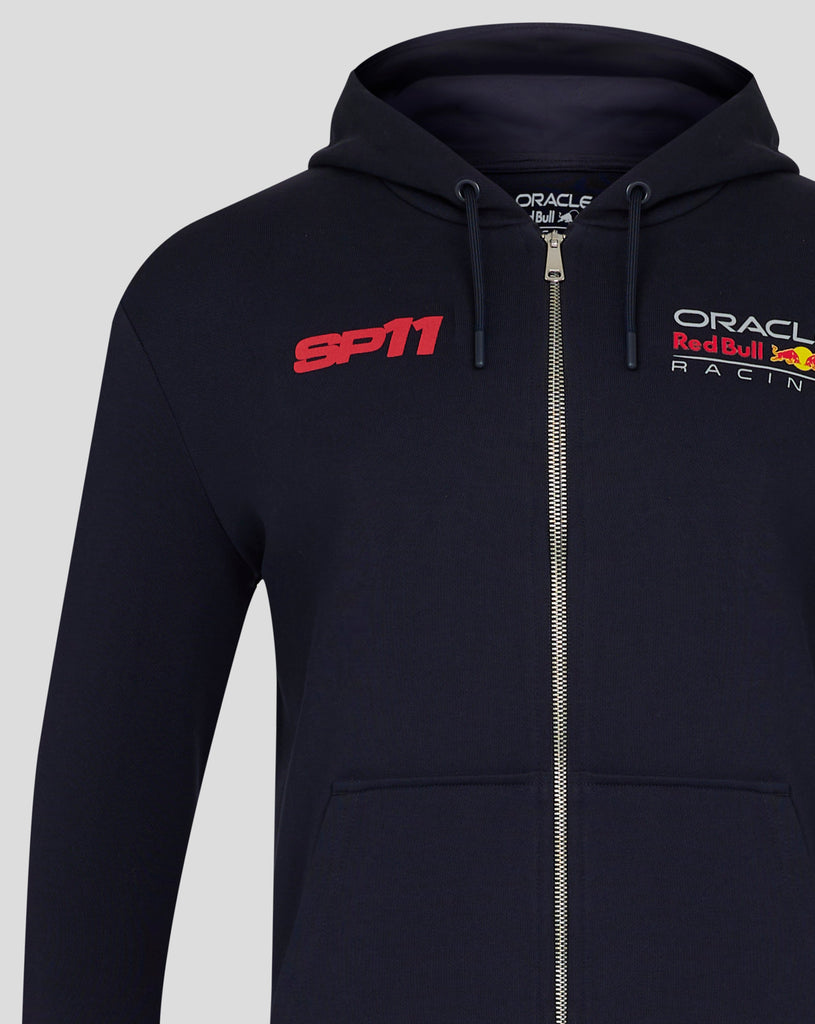 Red Bull Racing F1 Sergio "Checo" Perez Race Car Full Zip Hoodie - Navy Hoodies Red Bull Racing 