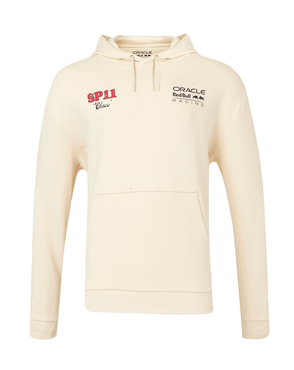 Red Bull Racing F1 Sergio "Checo" Perez Vintage Oversized Hoodie - Off White/Navy Hoodies Red Bull Racing 