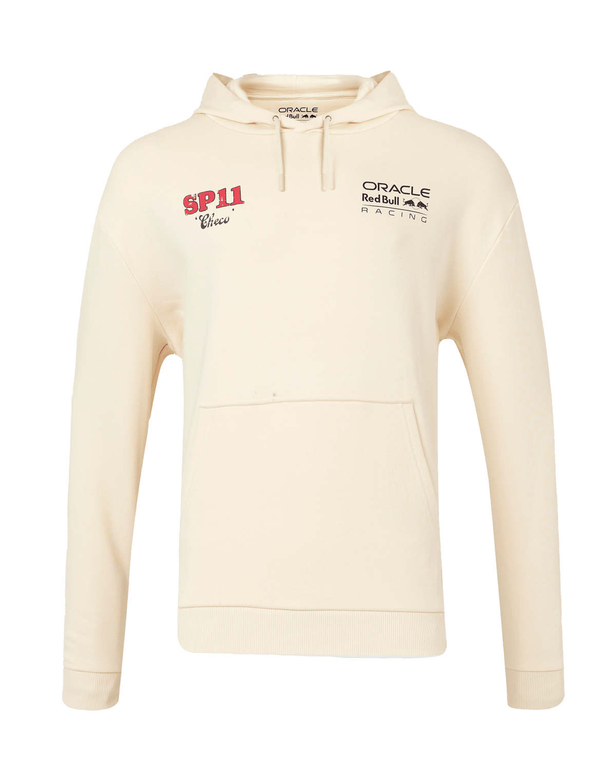Red Bull Racing F1 Sergio "Checo" Perez Vintage Oversized Hoodie - Off White/Navy Hoodies Red Bull Racing 