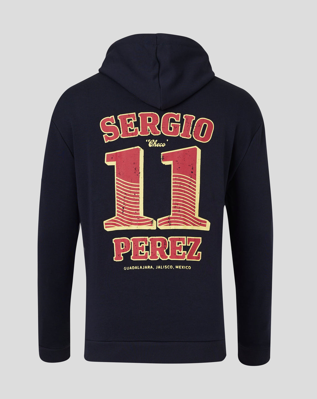Red Bull Racing F1 Sergio "Checo" Perez Vintage Oversized Hoodie - Off White/Navy Hoodies Red Bull Racing 