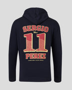 Red Bull Racing F1 Sergio "Checo" Perez Vintage Oversized Hoodie - Off White/Navy Hoodies Red Bull Racing 