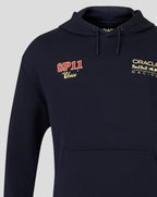 Red Bull Racing F1 Sergio "Checo" Perez Vintage Oversized Hoodie - Off White/Navy Hoodies Red Bull Racing 