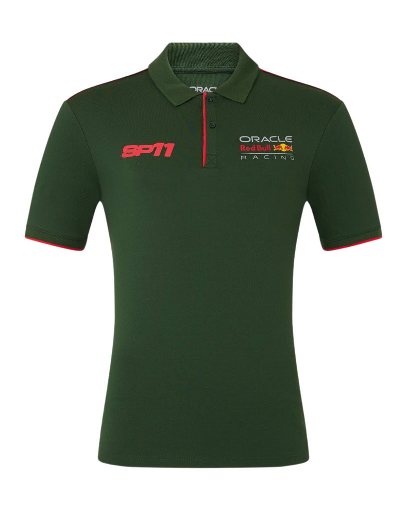 Red Bull Racing F1 Men's Sergio "Checo" Perez SP11 Polo - Green Polos Red Bull Racing 