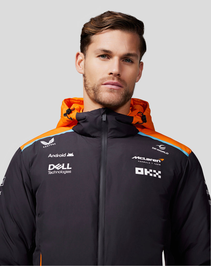 McLaren F1 2024 Team Longline Padded Jacket - Phantom Jackets McLaren-Castore 