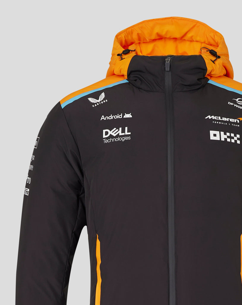 McLaren F1 2024 Team Longline Padded Jacket - Phantom Jackets McLaren-Castore 