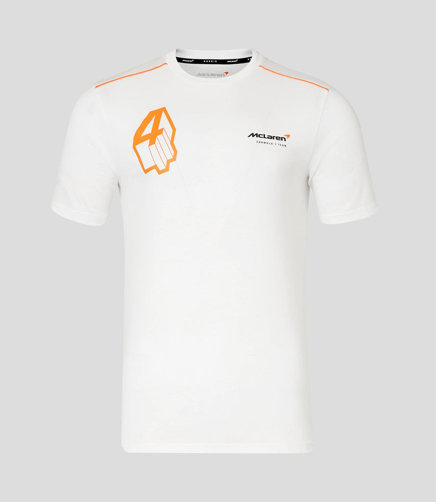 McLaren F1 Lando Norris Core Driver T-Shirt - Anthracite/White T-shirts McLaren-Castore S White 